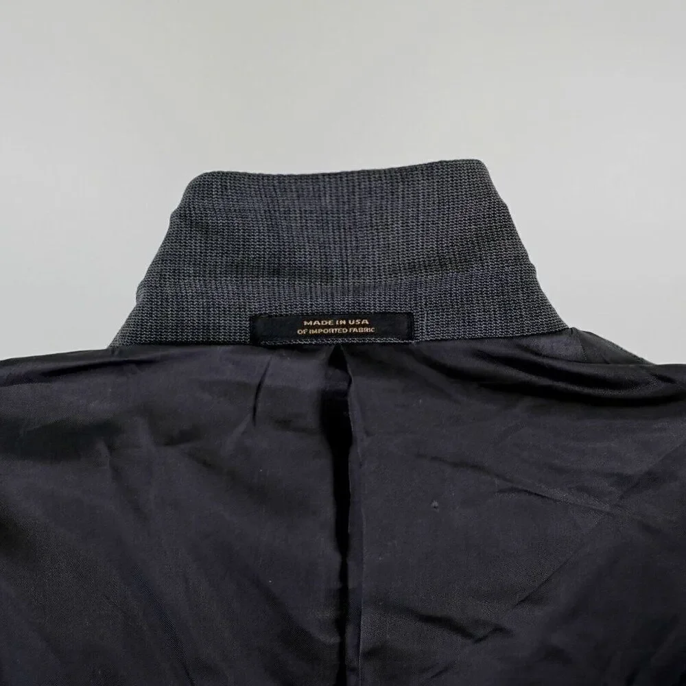 Hart Schaffner Marx‎ Wool Gray Honeycomb Check 3 Button Blazer 42R Or Slim 44R